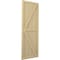 Ekena Millwork Americraft 5-Board Wood 2 Equal Panel Frmd Board-n-Batten Shutters w/Dbl Z-Bar, ARW102BF518X77NTH, PR ARW102BF518X77NTH - alternate 7